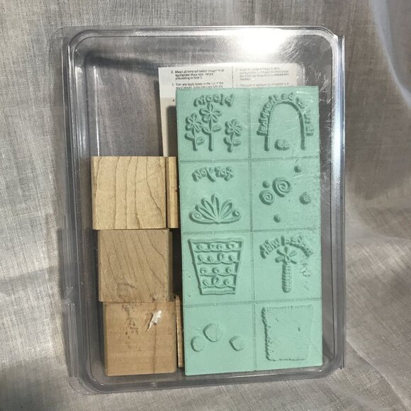 Stampin' Up! 2005 Fun Filled Rubber Stamp Set 8 Pieces - Picture 2 of 3